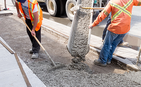 Ready Mix Concrete pouring