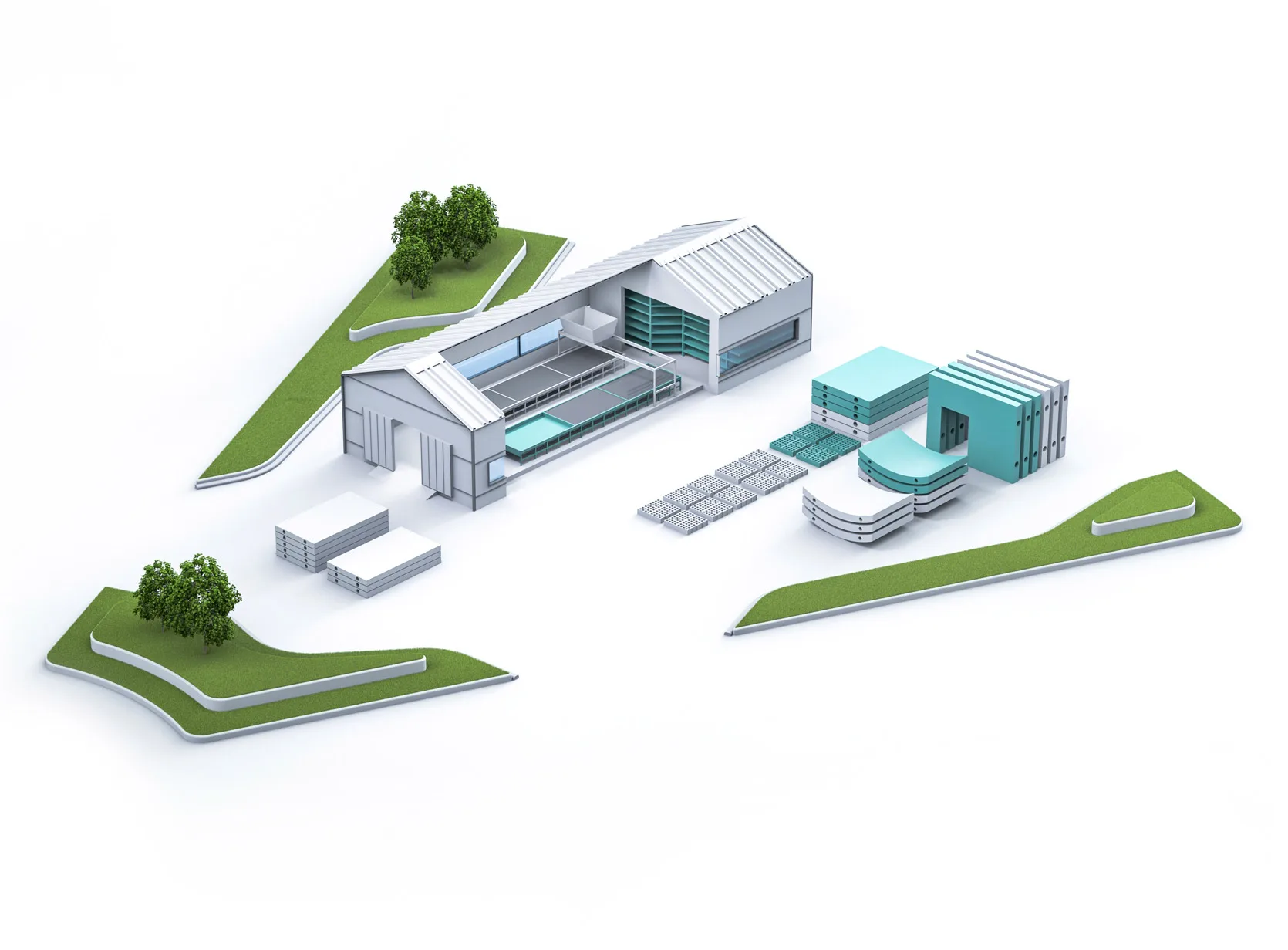 Precast plant sustainable solutions for construction